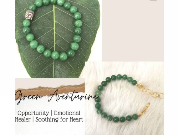 Manufacturer, Exporter, Importer, Supplier, Wholesaler, Retailer, Trader of Green Aventurine Bracelet in New Delhi, Delhi, India.